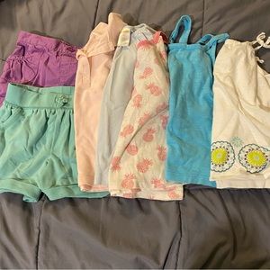 Girls 4t shirts and shorts